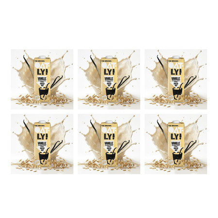 Zestaw: 6x Oatly Napój Owsiany o Smaku Waniliowym 1L