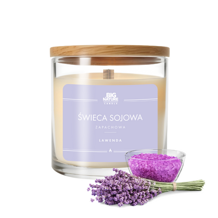 Big Nature Świeca Sojowa LAWENDA 215 g