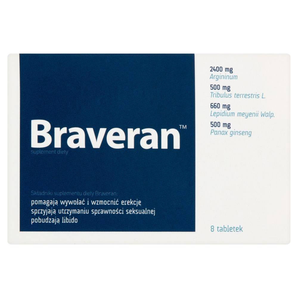 Aflofarm Braveran - dla mężczyzn - 8 tabletek - Nabea.pl
