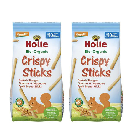 Zestaw: 2x Holle Bio Paluszki Chlebowe Orkiszowe 80g