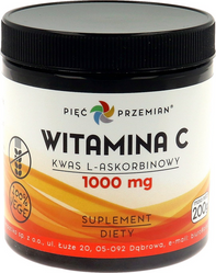 PIĘĆ PRZEMIAN Witamina C kwas L-askorbinowy 200 g