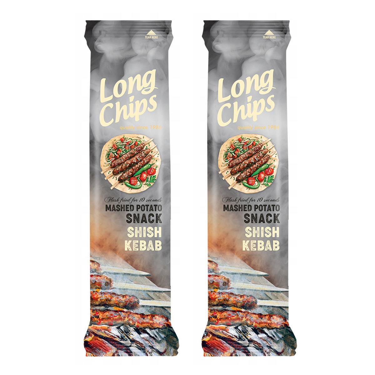 Zestaw 2x Chipsy ziemniaczane o smaku shish kebab 75 g - Nabea.pl