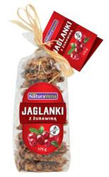 NATURAVENA CIASTKA JAGLANKI Z ŻURAWINĄ BEZGLUTENOWE 175 g