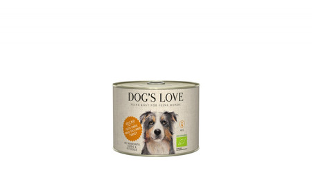 Zestaw 10x DOG'S LOVE BIO PUTE - ekologiczny indyk z amarantusem, dynią i pietruszką (200g)