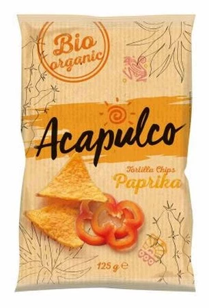 Acapulco − Nachosy o smaku paprykowym BIO − 125 g