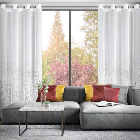 FIRANA GOTOWA OLIVIA 140 X 250 CM BIAŁY