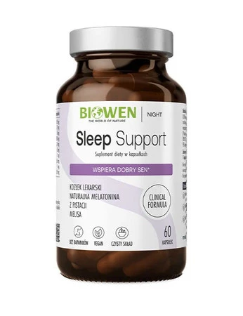 Biowen Sleep Support na wsparcie spokojnego snu 60 kaps.