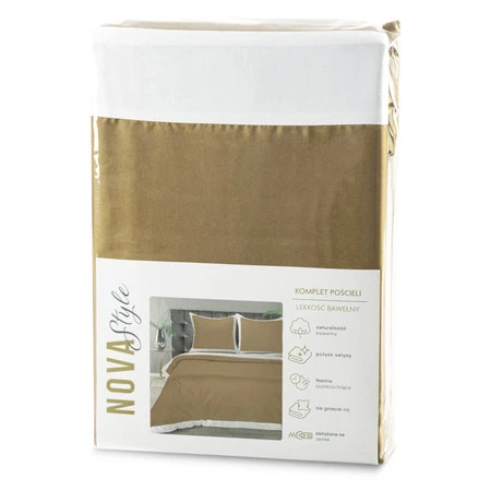 Komplet pościeli Laura, 160 x 200 cm, Złocisty