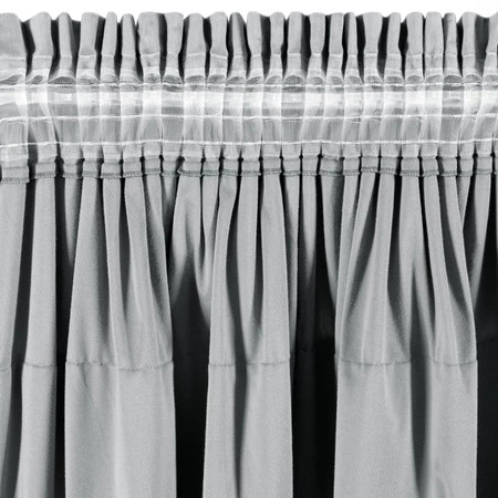 ZASŁONA GOTOWA AURA NA TAŚMIE 140 X 270 CM SREBRNY