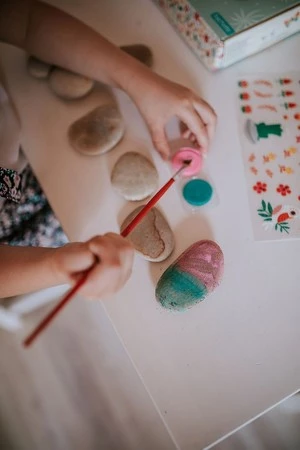 Janod Zestaw kreatywny Kamienie do ozdabiania 6+