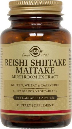 Solgar Reishi, Shiitake i Maitake 50 kaps.