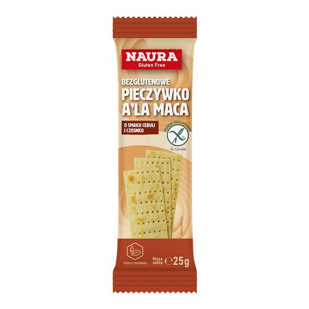 Zestaw 2x Pieczywko chrupkie z tapioką cebulowo-czosnkowe bez glutenu 25g