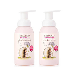 Zestaw: 2x Sylveco dla dzieci 3+ - Pianka do rąk, malina - 290ml