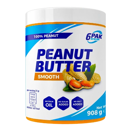 6PAK PEANUT BUTTER PAK 908g SMOOTH