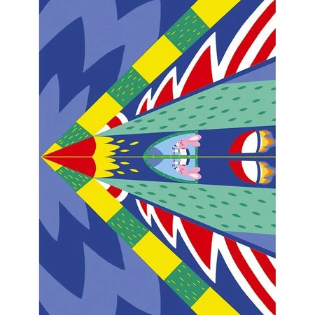 Janod Zestaw kreatywny Papierowe samoloty z wyrzutnią 6+