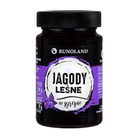 Jagody leśne w syropie 230 g