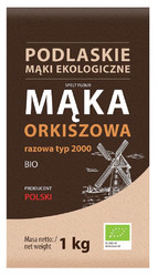 Bio Life Mąki Podlaskie Mąka orkiszowa razowa BIO typ 2000 1 kg