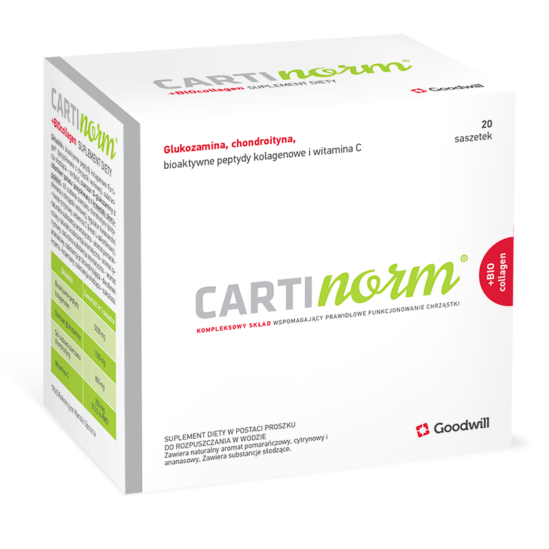 Cartinorm + BIOcollagen peptydy na wsparcie układu stawów 20 sasz. - Nabea.pl