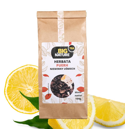 Herbata PUERH NIEWINNY UŚMIECH 100g