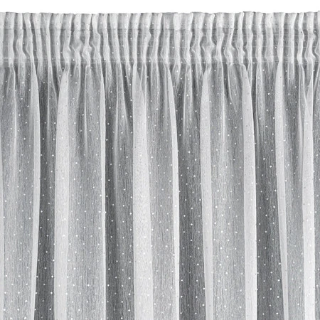 FIRANA GOTOWA SIBEL NA TAŚMIE 140 X 270 CM BIAŁY