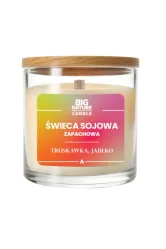 Big Nature Świeca sojowa o zap. Truskawka i Jabłko 155g