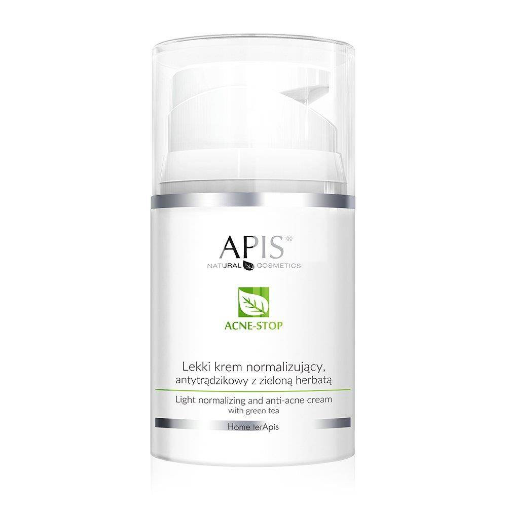 Acne-Stop lekki krem normalizujący antytrądzikowy z zieloną herbatą 50ml - Nabea.pl