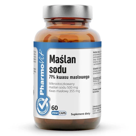 Pharmovit Maślan Sodu bezglutenowy 60 kaps.