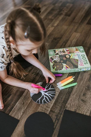 Janod Zestaw kreatywny Malowanie kropkami Dots painting I love creativity 8+