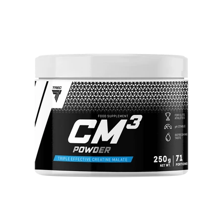 Trec CM3 POWDER Jabłczan kreatyny 250g smak pomarańcza