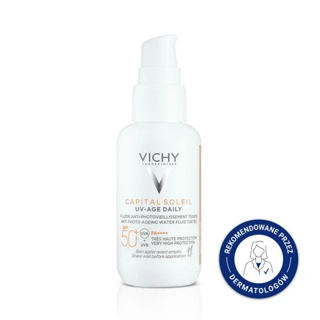 Vichy Capital Soleil UV-Age Daily lekki fluid koloryzujący SPF50+ 40 ml
