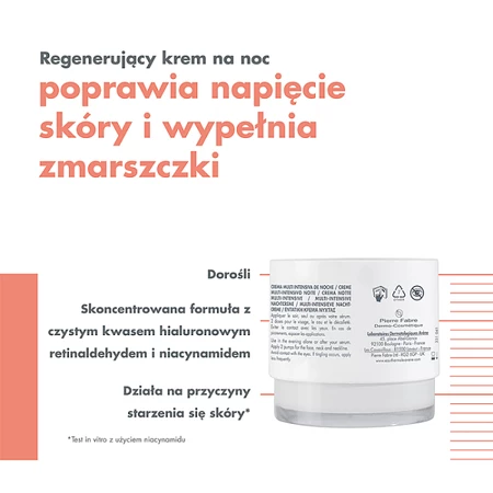 Avène Hyaluron Activ B3 Multiintensywny krem na noc 40 ml