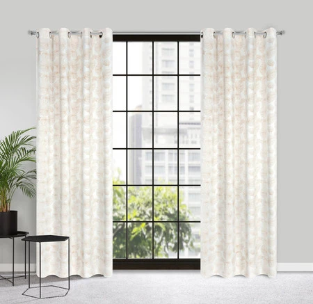 ZASŁONA GOTOWA MARIGOLD 140 X 250 CM BIAŁY