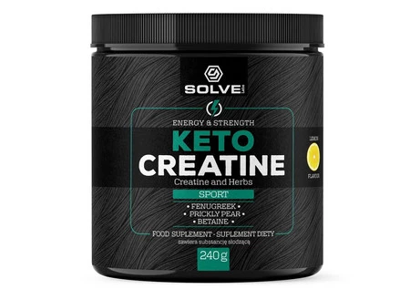 SolveLabs Kreatyna Keto creatine kreatyna monohydrat 240g smak cytryna