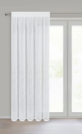 FIRANA GOTOWA KELLY NA TAŚMIE 140 X 270 CM BIAŁY