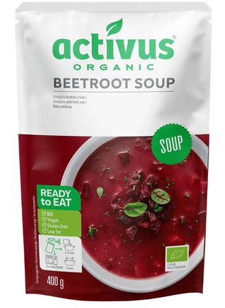 ACTIVUS Zupa barszcz czerwony bezglutenowa BIO 400 g
