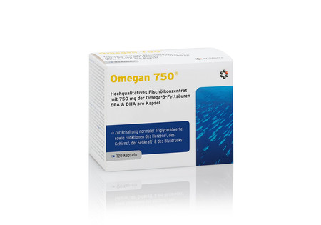 INTERCELL PHARMA Omegan 750 kwasy tłuszczowe EPA i DHA 120 kaps.