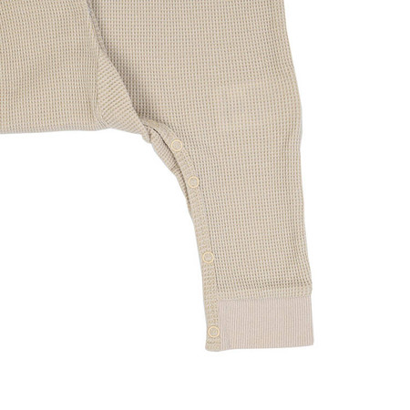Lodger Pajacyk piżamka niemowlęca bawełniana beżowa Ciumbelle Ivory r. 56