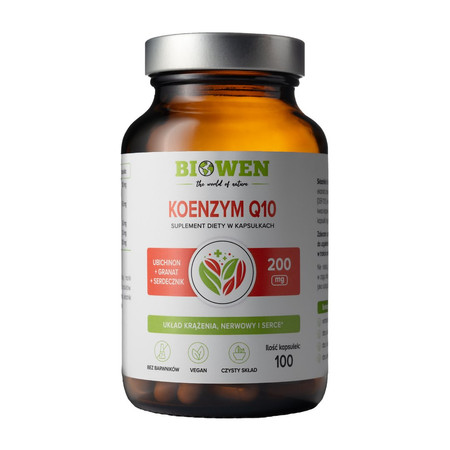 Biowen KOENZYM Q10 na wsparcie serca i naczyń krwionośnych 100 kaps.