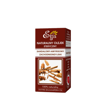Etja, Olejek Eteryczny Sandałowy Zachodnioindyjski, 10 ml
