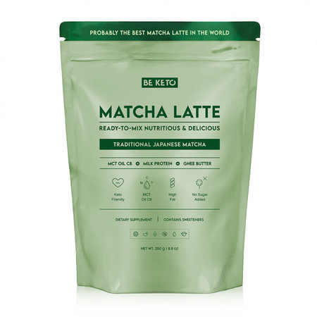 Be Keto Matcha Latte (Olej MCT C8 & Białko & Ghee) – Tradycyjna Japońska 250g