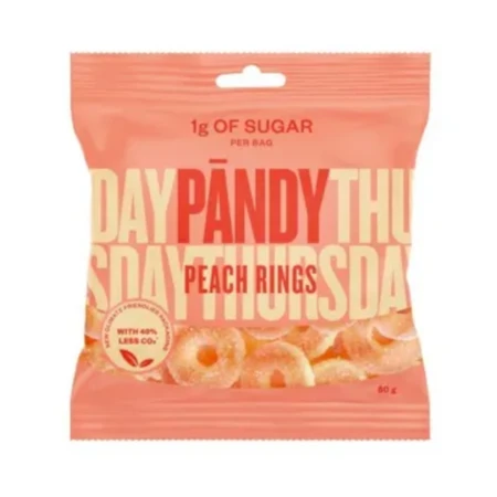 Pandy Żelki smak Peach Rings  50 g