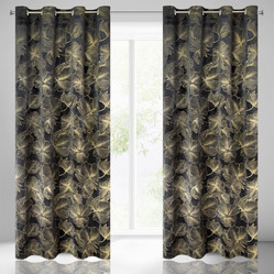 ZASŁONA GOTOWA STELLA 140 X 250 CM CZARNY
