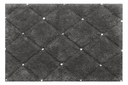 DYWANIK ŁAZIENKOWY CHIC (2) 50 X 70 CM STALOWY