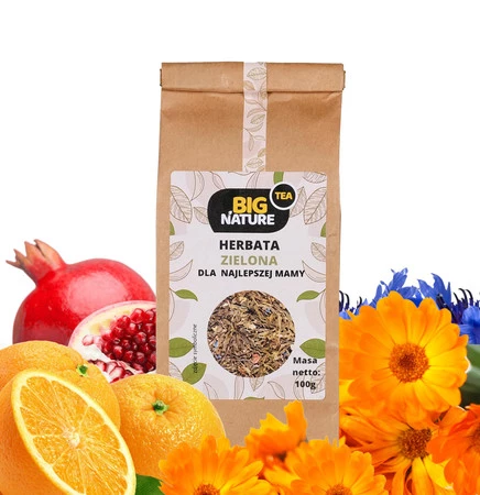 Big Nature Herbata Zielona dla najlepszej mamy 100 g