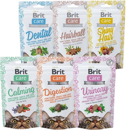 BRIT Care Cat Snack DIGESTION Wsparcie trawienia 50g