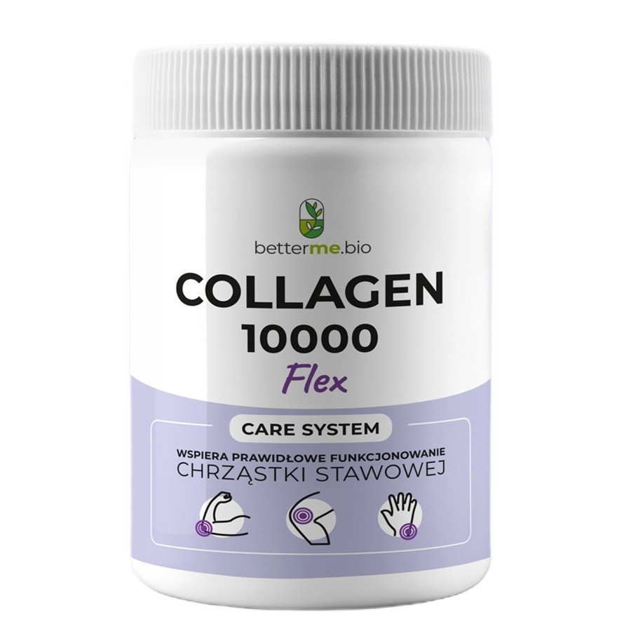 BETTERME Collagen 10000 Flex Kolagen Rybi i Chondroityna suplement diety na stawy, kości, mięśnie 450g - Nabea.pl