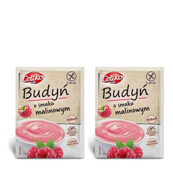 Zestaw: 2x Celiko − Budyń o smaku malinowym bez glutenu − 40 g