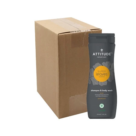 Attitude SUPER LEAVES™, SPORTS MEN, Szampon i płyn do mycia ciała, 473 ml