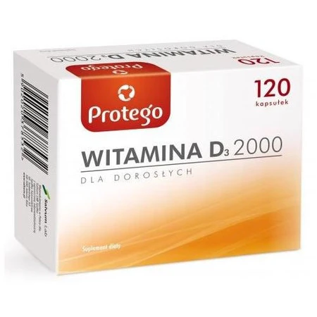 Protego Witamina D 2000 na wsparcie układu odpornościowego 120 kaps.