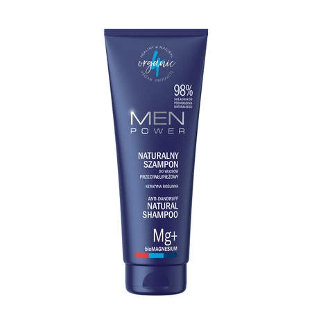 4organic - Men Power Naturalny szampon do włosów zagęszczenie i odbudowa 250ml